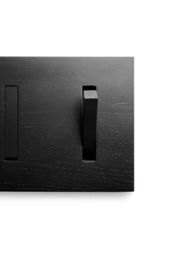 Ethnicraft Perchero Utilitile wall hanger, Lackad ek-black-large Negro