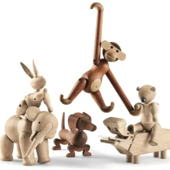 Clearance Kay Bojesen Denmark Perro de madera 18,5 cm, nogal Marrón