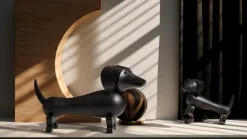 Online Kay Bojesen Denmark Perro Kay Bojesen 28,5 cm, Roble oscuro teñido Negro
