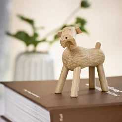 Online Kay Bojesen Denmark Perro Tim de madera, roble claro Marrón