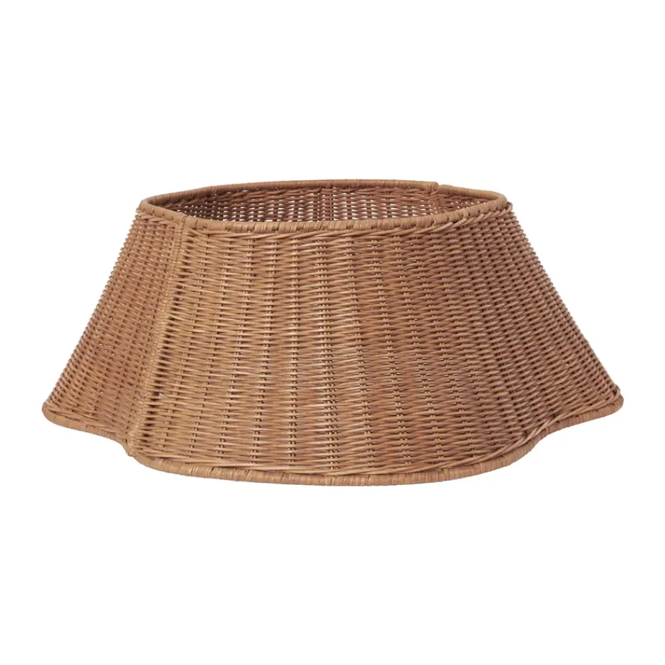 Clearance Ferm Living Pie de árbol Drape braided tree skirt, Natural Marrón