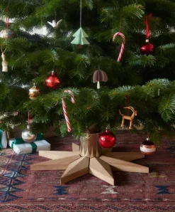 Hot Fritz Hansen Pie para árbol de navidad Stella Ø50,5 cm, roble BeigeColor dorado