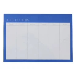 Clearance Design Letters Planificador semanal , Cobalt blue Azul