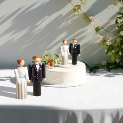 Discount Kay Bojesen Denmark Plataforma para pareja de novios Kay Bojesen, Blanco