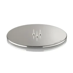Hot Ester & erik Plato para vela Ø12 cm brillante, Silver Plateado