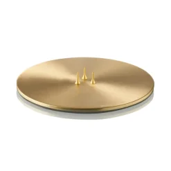 Ester & erik Plato para vela Ø12 cm mate, Dorado Color dorado