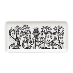 Outlet Iittala Plato Taika 12x24 cm, Negro Blanco