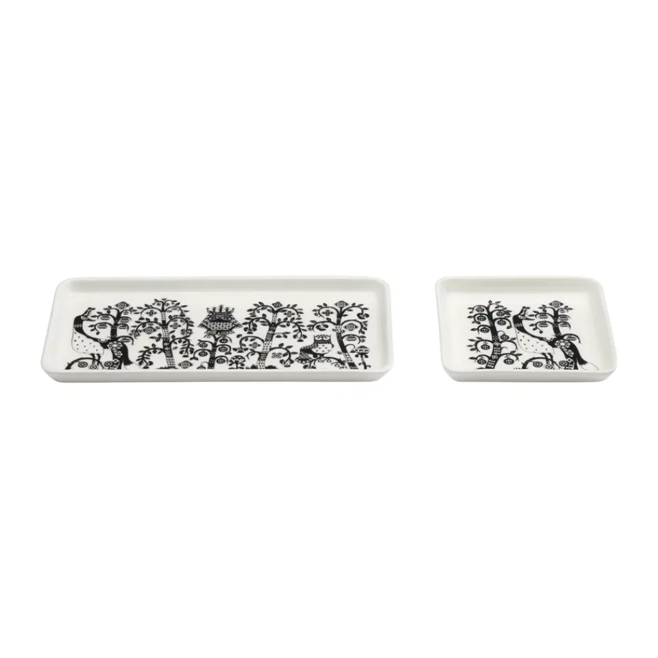 Outlet Iittala Plato Taika 12x24 cm, Negro Blanco