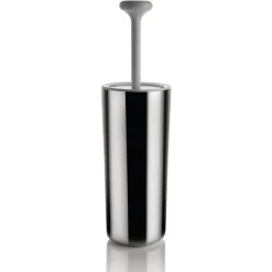 Best Alessi Portaescobillas baño Birillo, blanco-acero inoxidable GrisPlateadoBlanco
