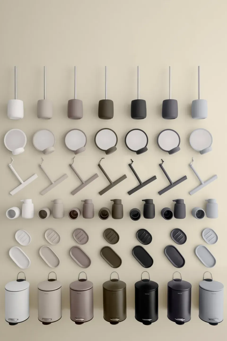 Blomus Portaescobillas baño Sono 39 cm, Blanco