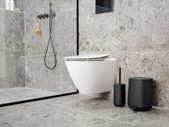 Hot Zone Denmark Portaescobillas baño Time 36 cm, Black Negro