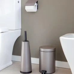 New Brabantia Portaescobillas de inodoro ReNew , platino Marrón