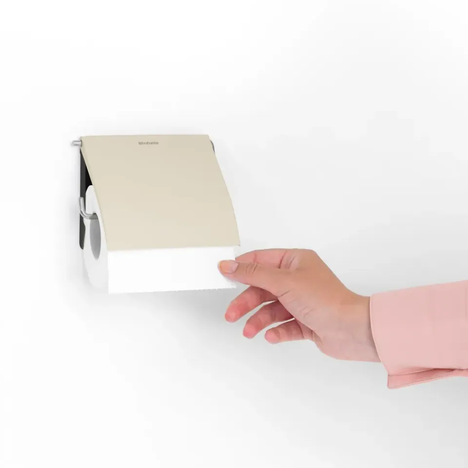 Brabantia Portarrollos de papel higiénico ReNew , Soft Beige