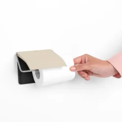 Brabantia Portarrollos de papel higiénico ReNew , Soft Beige