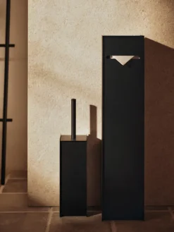 Ferm Living Portarrollos de papel Sama, Black Negro
