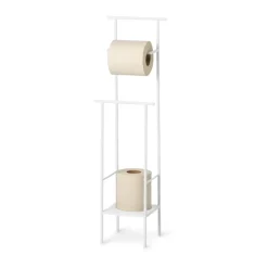 Clearance Ferm Living Portarrollos para papel higiénico Dora, White Blanco