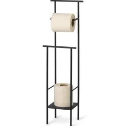 Ferm Living Portarrollos para papel higiénico Dora, Black Negro