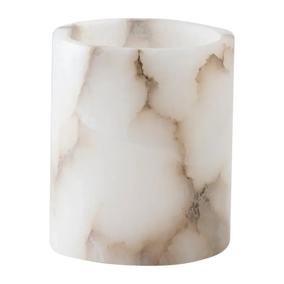 Online Tell Me More Portavelas Alabaster, Blanco-beige, M 14 cm BlancoBeige