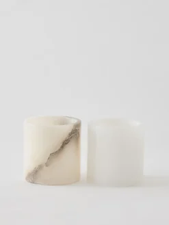 Discount Tell Me More Portavelas Alabaster, Blanco-beige, XS 7,5 cm BlancoBeige