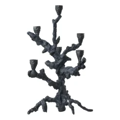 POLSPOTTEN Portavelas Apple tree L 53 cm, oscuro Gris