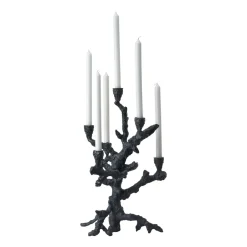 POLSPOTTEN Portavelas Apple tree L 53 cm, oscuro Gris