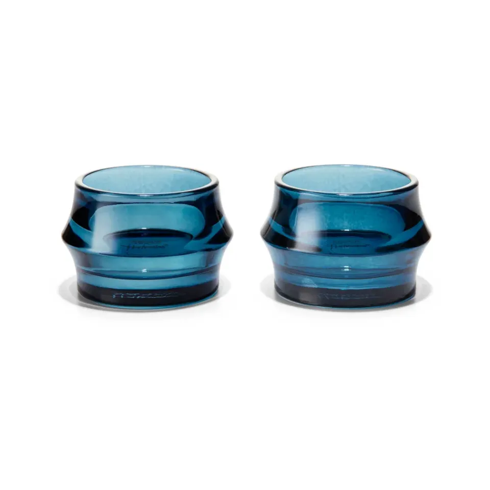 Hot Holmegaard Portavelas Arc 5 cm 2-pack, oscuro Azul