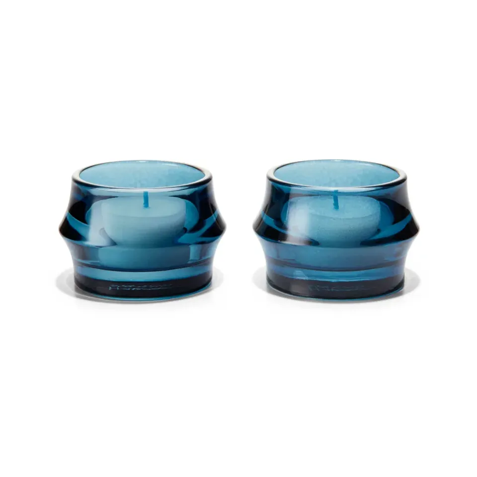 Hot Holmegaard Portavelas Arc 5 cm 2-pack, oscuro Azul