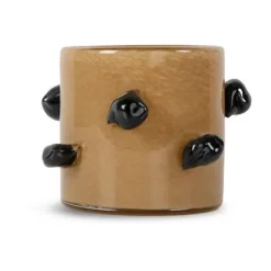 Sale Byon Portavelas Arlo XS Ø10 cm, Beige-negro BeigeNegro