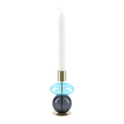 Discount Holmegaard Portavelas Bubble 14 cm, Azul-smoke AzulGris