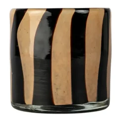 Outlet Byon Portavelas Calore XS Ø10 cm, Black-beige NegroBeige