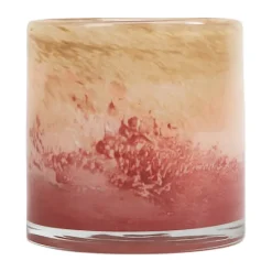 Clearance Byon Portavelas Calore XS Ø10 cm, Rosa-beige-burdeos RosaBeigeRojo