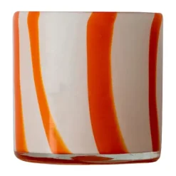 Outlet Byon Portavelas Calore XS Ø10 cm, Orange-white NaranjaBlanco