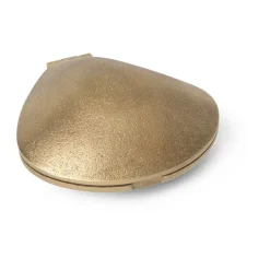 Best Ferm Living Portavelas Clam, Latón Color dorado