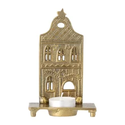 Discount Bloomingville Portavelas Crista 5,5x14 cm, Latón Color dorado