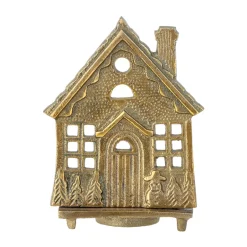 Sale Bloomingville Portavelas Crista 6x14 cm, Latón Color dorado