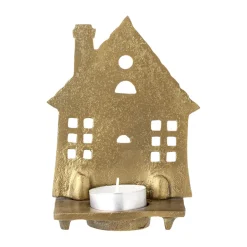 Sale Bloomingville Portavelas Crista 6x14 cm, Latón Color dorado