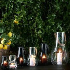 Clearance Holmegaard Portavelas Design With Light smoke, 16 cm Gris