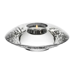 New Kosta Boda Portavelas Discus 140 mm, Transparente