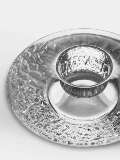 New Kosta Boda Portavelas Discus 140 mm, Transparente