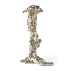 Outlet POLSPOTTEN Portavelas Drip L 25 cm, Plateado