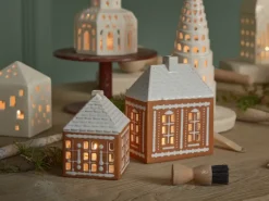 Sale Kähler Portavelas Gingerbread small 11 cm, Marrón