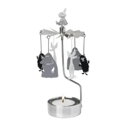 Discount Pluto Design Portavelas giratorio amigos Mumin, -metal Plateado