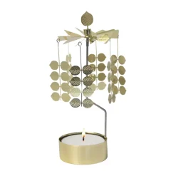 Pluto Design Portavelas giratorio Stig L Berså medium, Dorado Color dorado