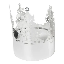 Sale Pluto Design Portavelas Gran mini, Silver Plateado