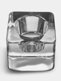 Clearance Orrefors Portavelas Ice cube 70 mm, Transparente