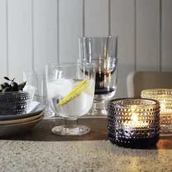 Iittala Portavelas Kastehelmi 64 mm, Transparente