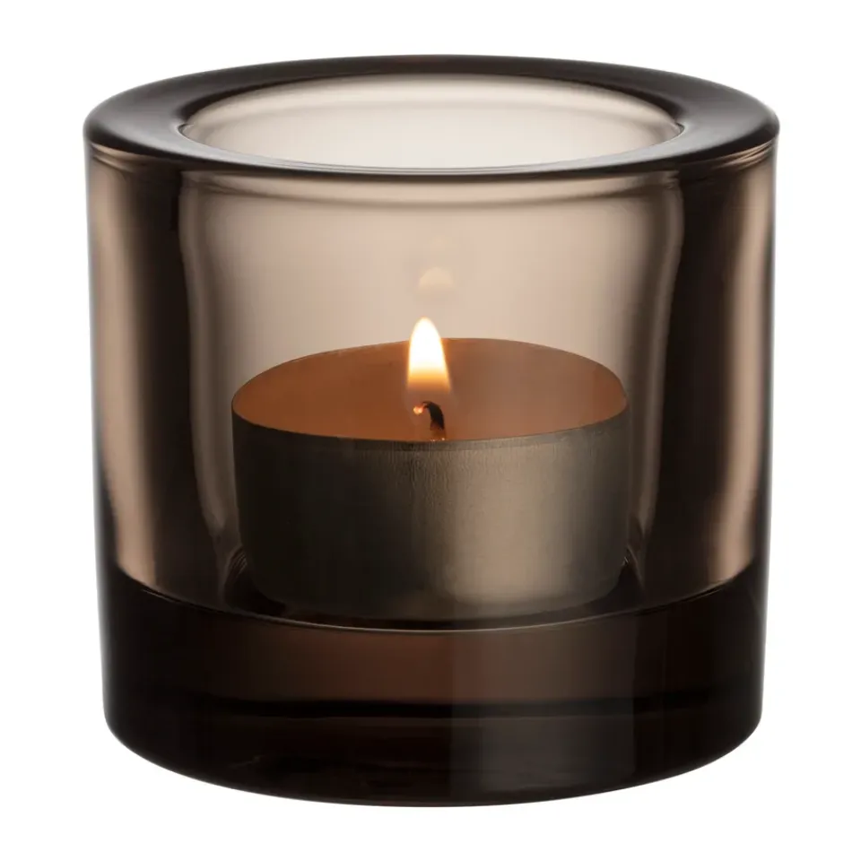 Discount Iittala Portavelas Kivi 60 mm, Lino Marrón