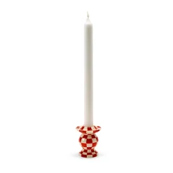 Serax Portavelas Les Objets Mouleversants N°2, Red-white Rojo