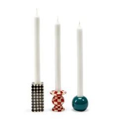 Serax Portavelas Les Objets Mouleversants N°1, Black-white Negro