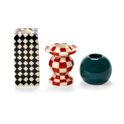 Serax Portavelas Les Objets Mouleversants N°1, Black-white Negro